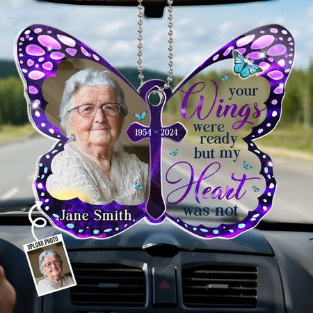Personalized Butterfly Ornaments Customized Photos To Remember A Loved One